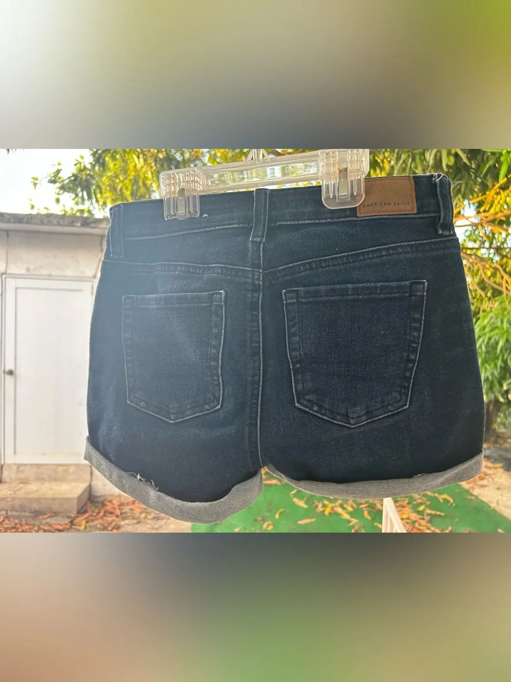 American Eagle Dark Blue The Dream Short Denim Shorts